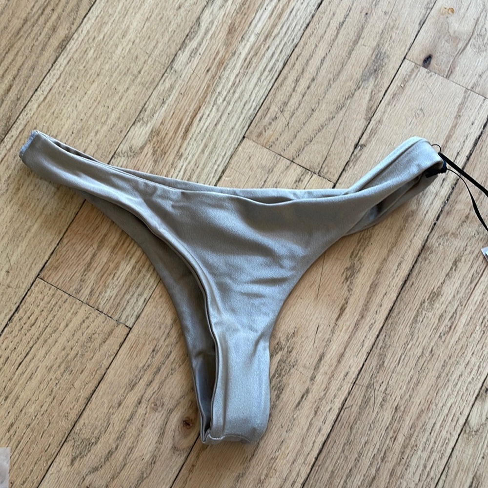 NWT Jade Swim Expose Bottom - Taupe Sheen - S